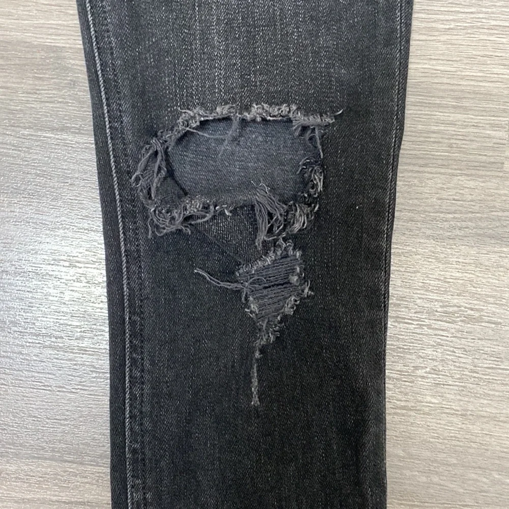 rag & bone Black High-Rise Distressed Skinny Jeans - Picture 13 of 16